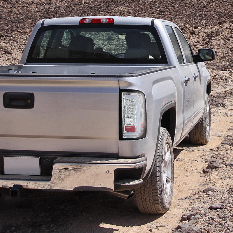 2014-16 GMC Sierra LED Tail Lights - Chrome