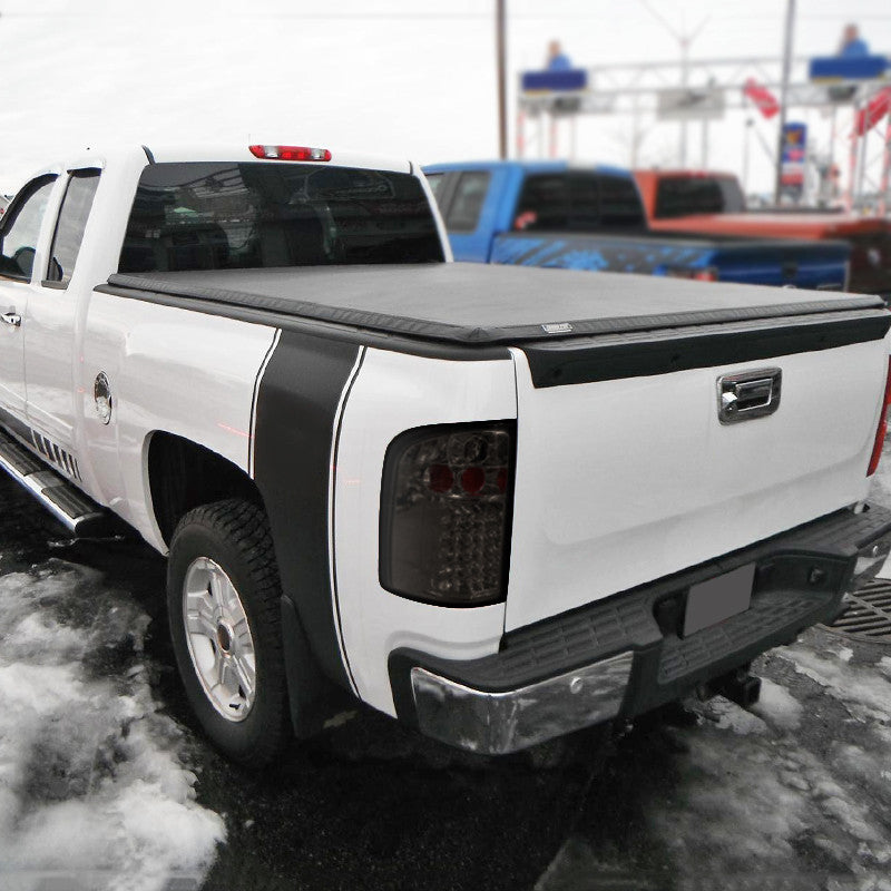 2007-11 Chevrolet Silverado LED Tail Lights Smokedd
