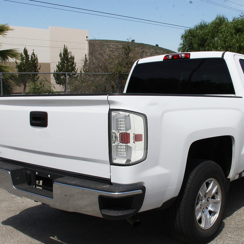 2015 Chavy Silverado LED Tail Lights - Chrome