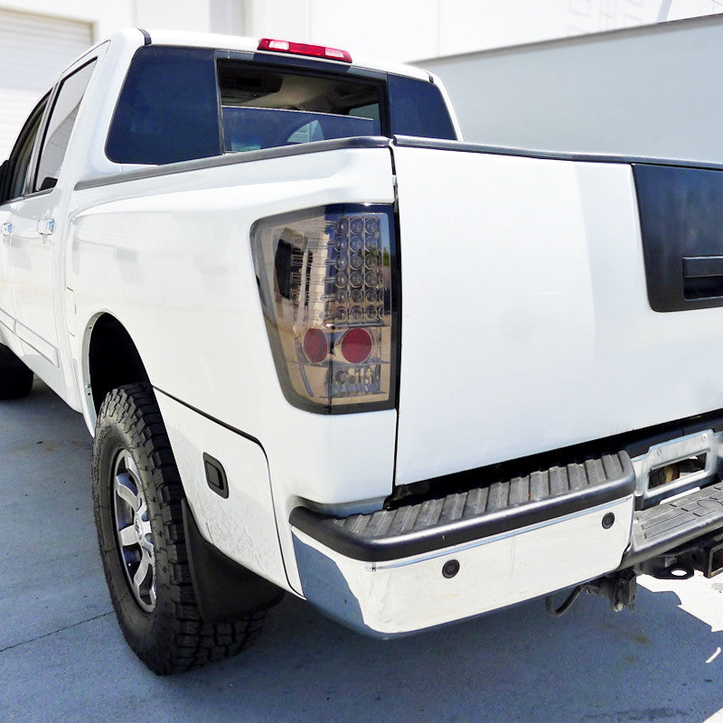 2004-12 Nissan Titan LED Tail Lights Smokedd