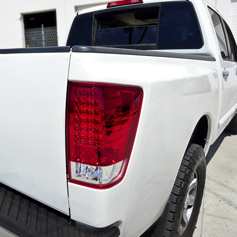 2004-12 Nissan Titan LED Tail Lights Red