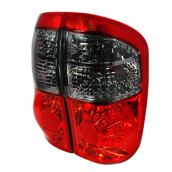 Spec-D 00-06 Toyota Tundra LED Tail Lights Red Smoked - Double Cab