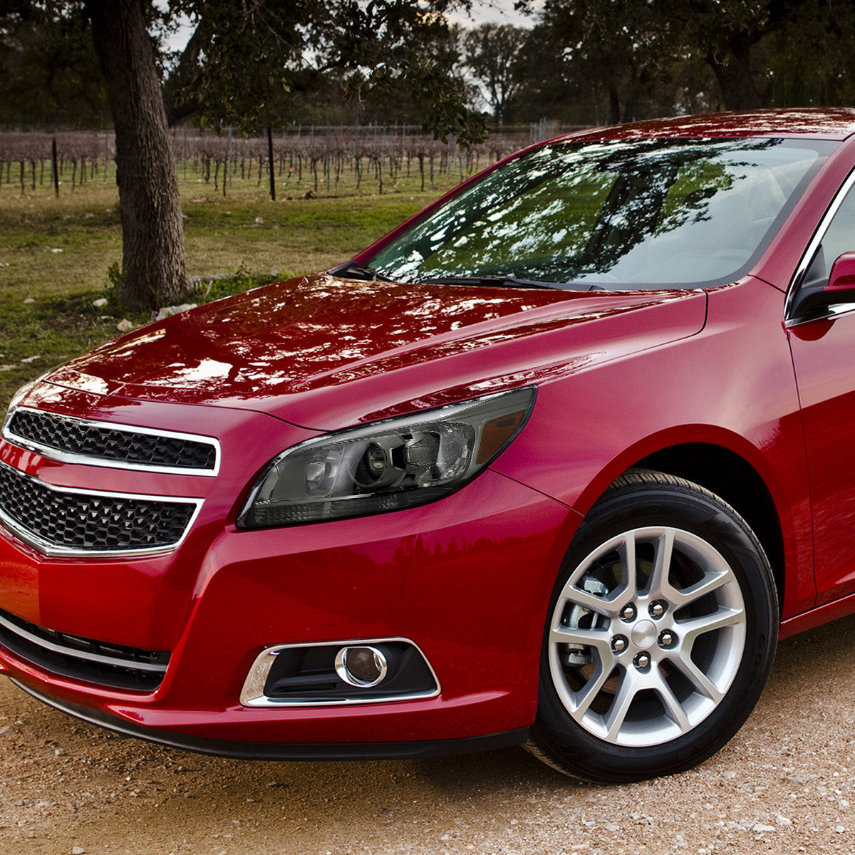 Spe-D 2013-2015 Malibu Projector Spec-D Headlights Chrome Smoked