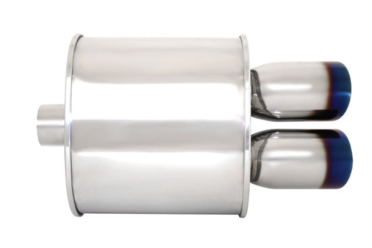 Megan Racing M-VO Universal Dual Burnt Tips Muffler