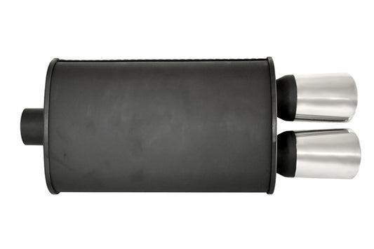 Megan Racing O-VA-B Oval Universal Dual Tip Muffler