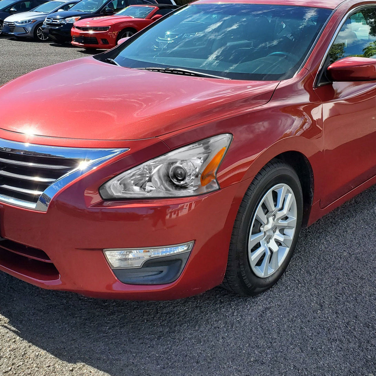 Spe-D 2013-2015 Nissan Altima Sedan Projector Spec-D Headlights Chrome