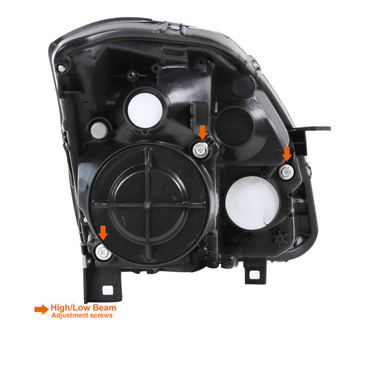 2004-2006 Nissan Maxima Projector Spec-D Headlights Black