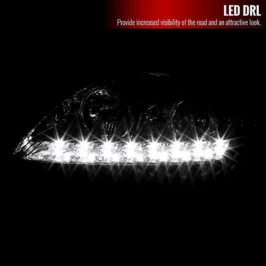 2005-2010 Pontiac G6 Projector Spec-D Headlights Chrome