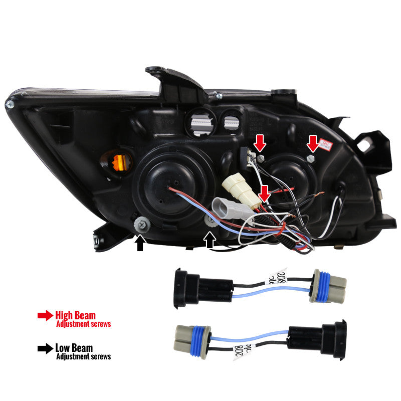 2LHP-TAH15-TM 2015-20 Chevy Tahoe Projector Headlights LED Bar Chrome