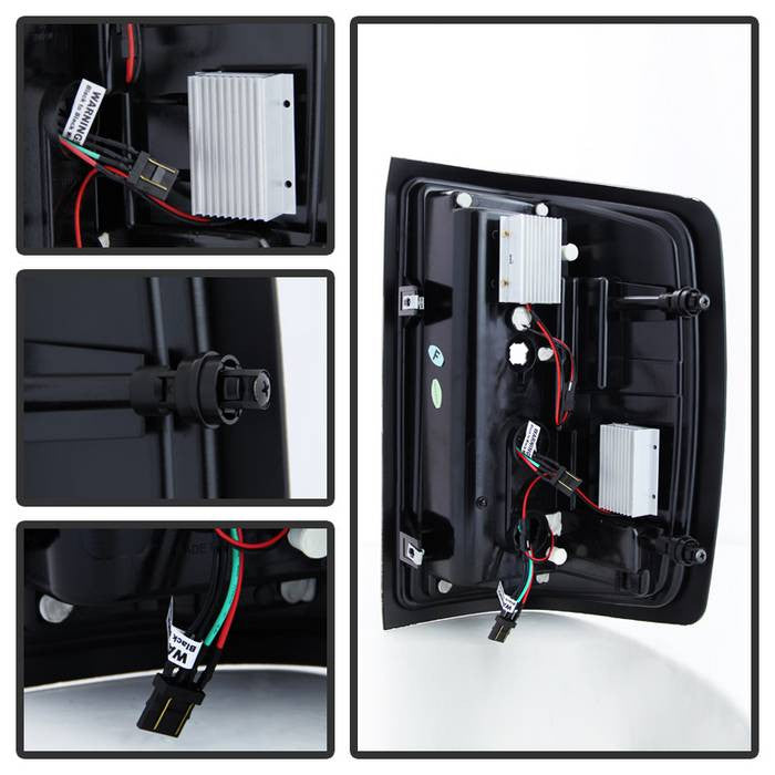 Spyder GMC 15-19 Sierra 3500HD dually LED bar taillights red