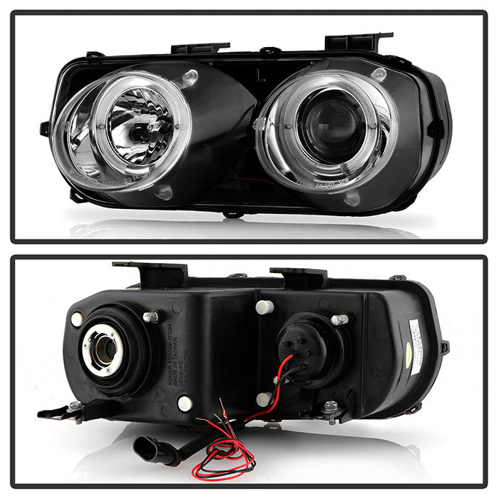Spyder Acura Integra 94-97 Projector Headlights LED Halo Chrome
