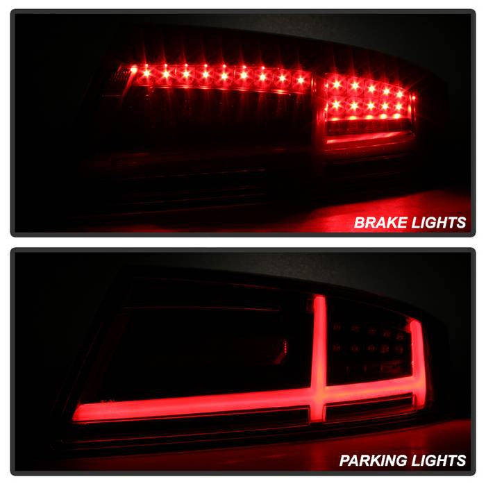 Spyder Audi 08-14 TT LED tail lights installed black