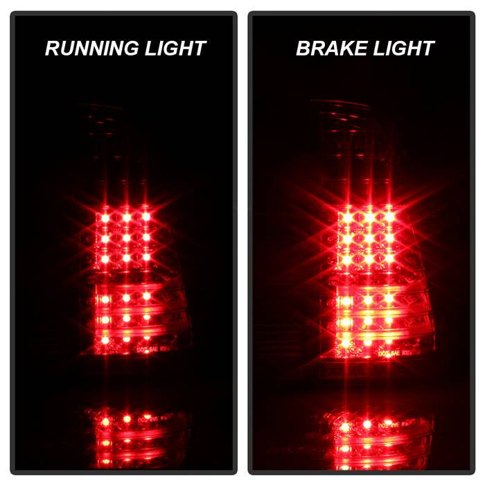 Spyder BMW 00-06 X5 E53 4PCS LED tail lights Brake LED installed red