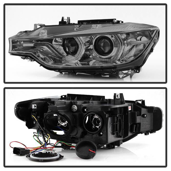Spyder BMW F30 3 Series 2012-2014 4DR Projector Headlights LED DRL Smoke