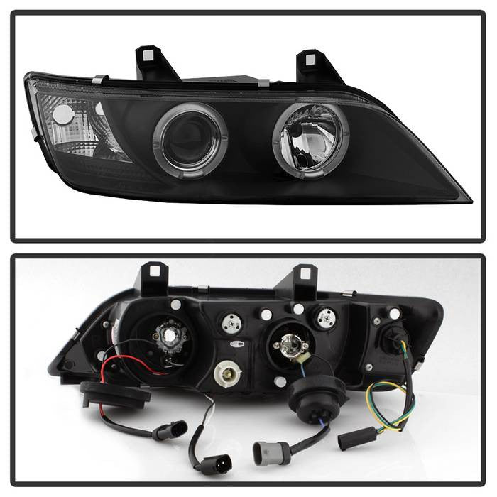 Spyder 96-02 BMW Z3 Halo Projector led Headlights Black