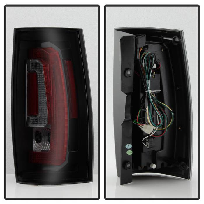 Spyder GMC 07-14 Yukon Denali V2 LED bar taillights Black smoke