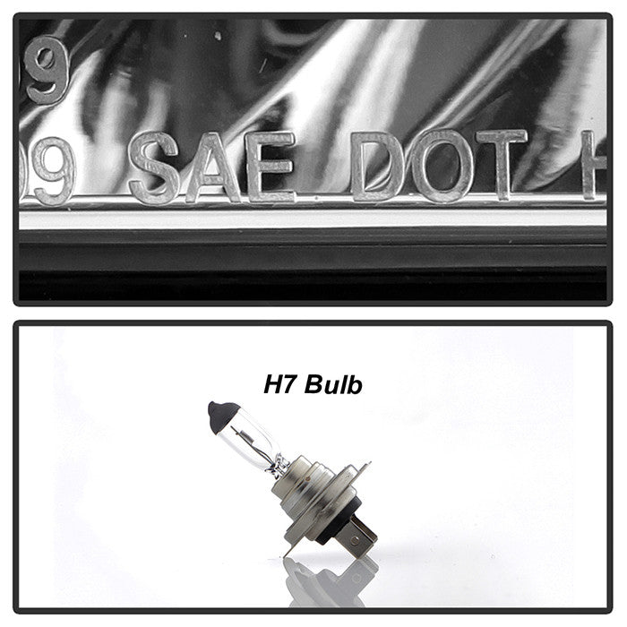 Spyder Chevy Camaro 10-13 Projector Headlights halogen model LED halo Black