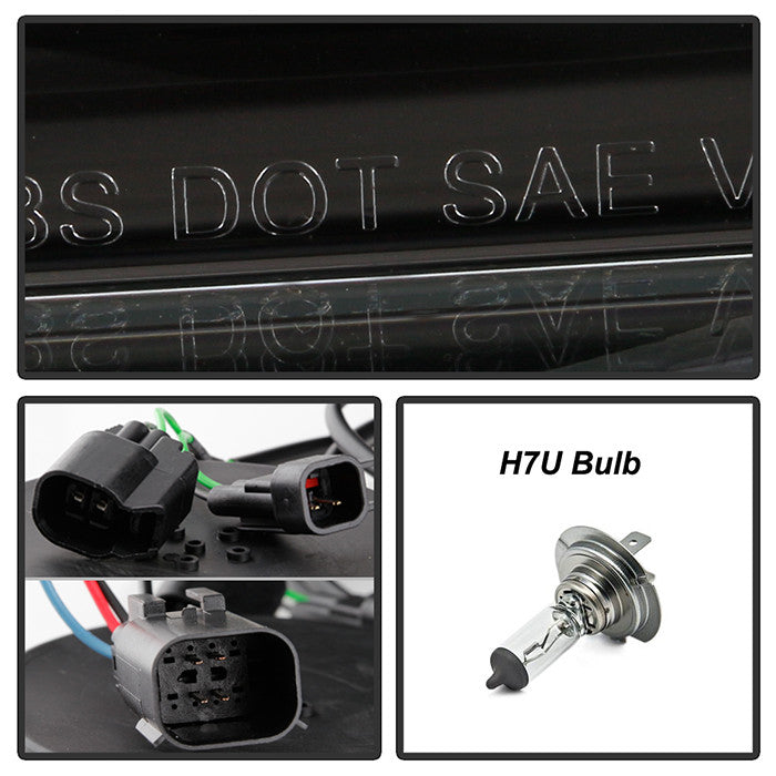 Spyder Chevy Camaro 16-2018 Halogen Model Projector Headlights Sequential Signal Black