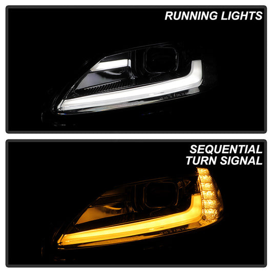 Spyder Chevy Corvette C6 2005-2013 Projector Headlights Sequential LED Signal DRL Chrome installed