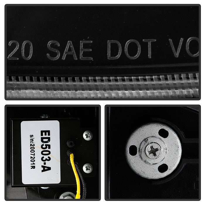 Spyder Chevy Corvette C6 2005-2013 Projector Headlights Sequential Signal DRL black