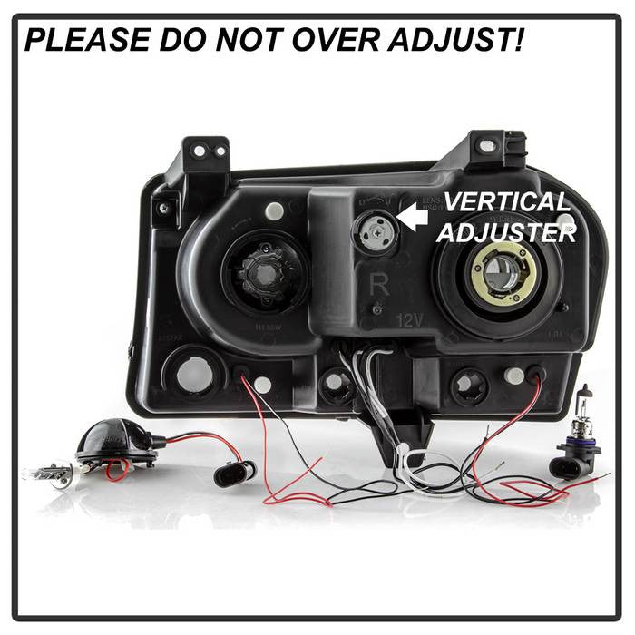 Spyder Chrysler 300 2005-08 Projector Headlights LED Halo Smoke