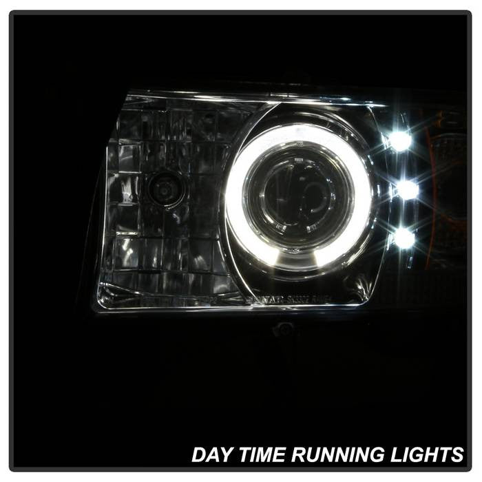 Spyder Dodge Ram 1500 94-01 Ram 2500 3500 94-02 99-01 Ram Sport Projector Headlights LED Halo Chrome