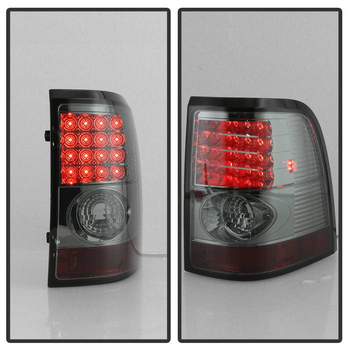 Spyder Ford 02-05 Explorer 4DR LED tail lights smoke installed