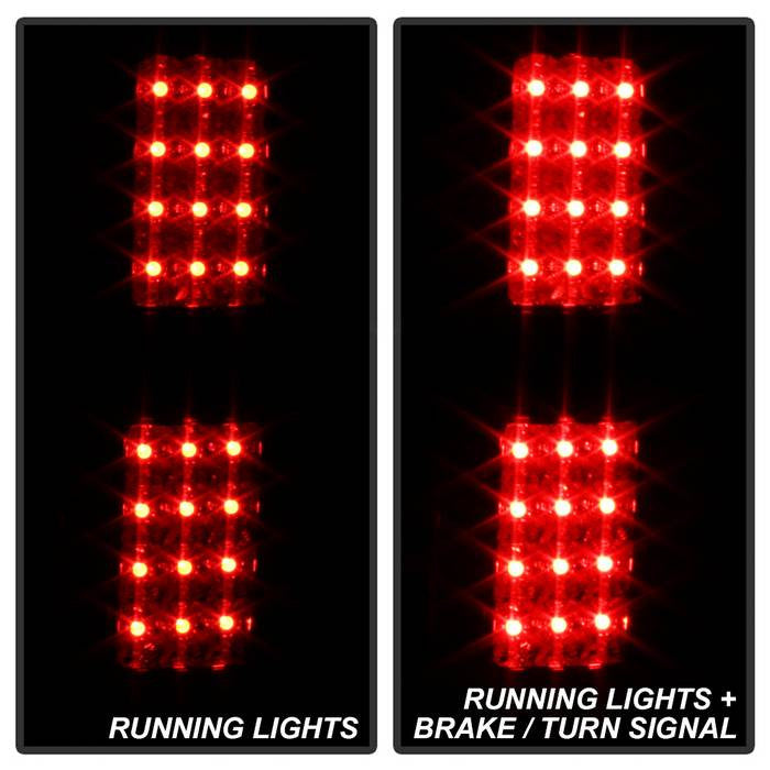 Spyder Ford 09-14 F150 installed LED tail lights red smoke