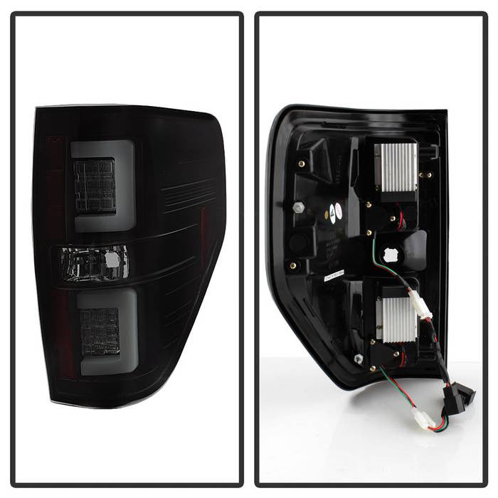 Spyder Ford 2009-14 F150 V2 LED bar tail lights smoke