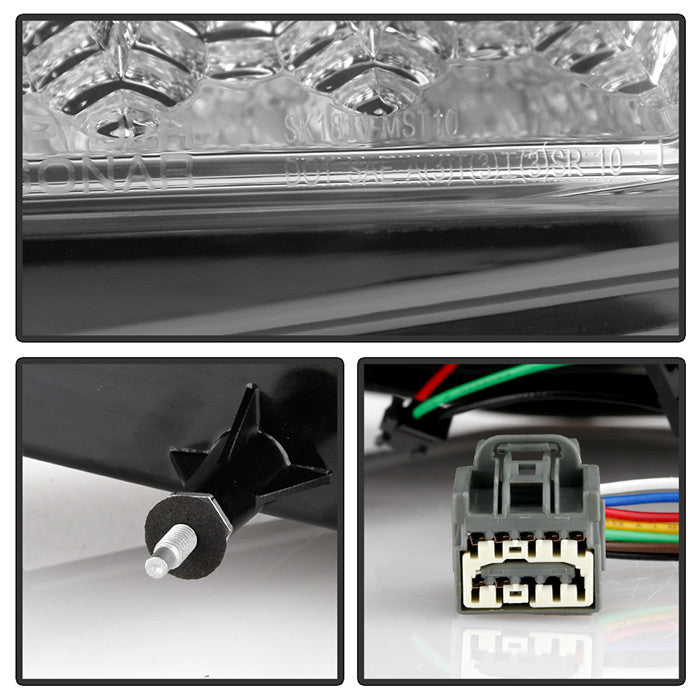 Spyder Ford 10-2012 Mustang Red LED bar seq tail lights black