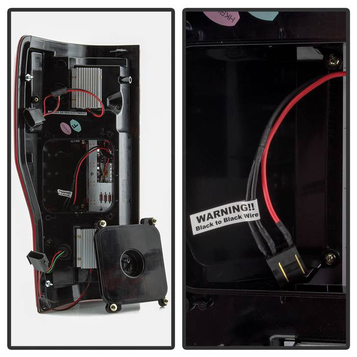 Spyder Ford 2017-18 F250 Superduty LED tail lights Halogen only red