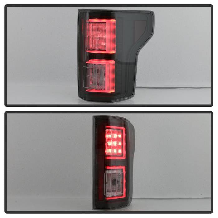 Spyder Ford 18-19 F150 LED bar taillights smoke