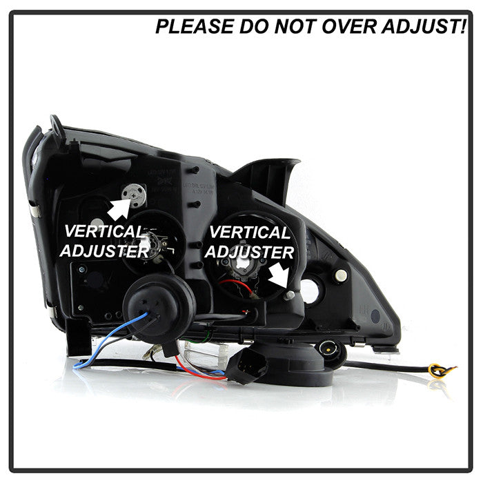 Spyder Ford Focus 00-2004 Projector Headlights DRL Black