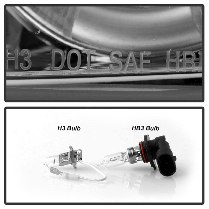 Spyder Ford Mustang 94-1998 1PC Projector Headlights LED Halo Smoke