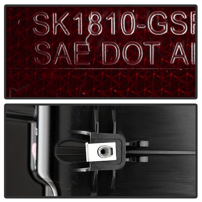 Spyder 2019-20 GMC Sierra 1500 LED tail lights incandescent black smoke