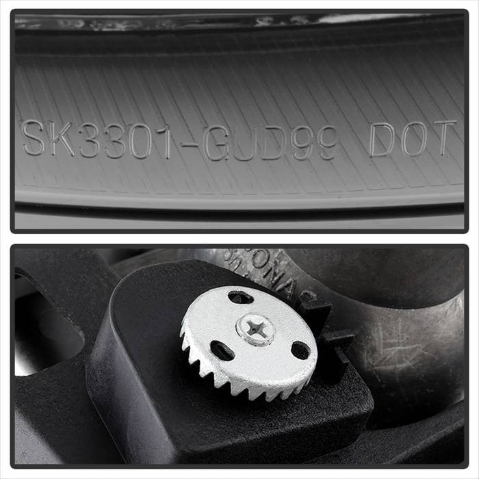 Spyder GMC Sierra 1500 2500 3500 99-06 GMC Sierra Denali 02-07 Projector Headlights LED Halo Black