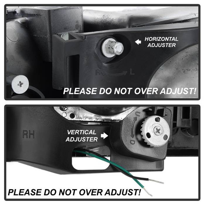 Spyder GMC Yukon 00-06 GMC Yukon Denali 01-06 V2 Projector Headlights Light Bar DRL Chrome