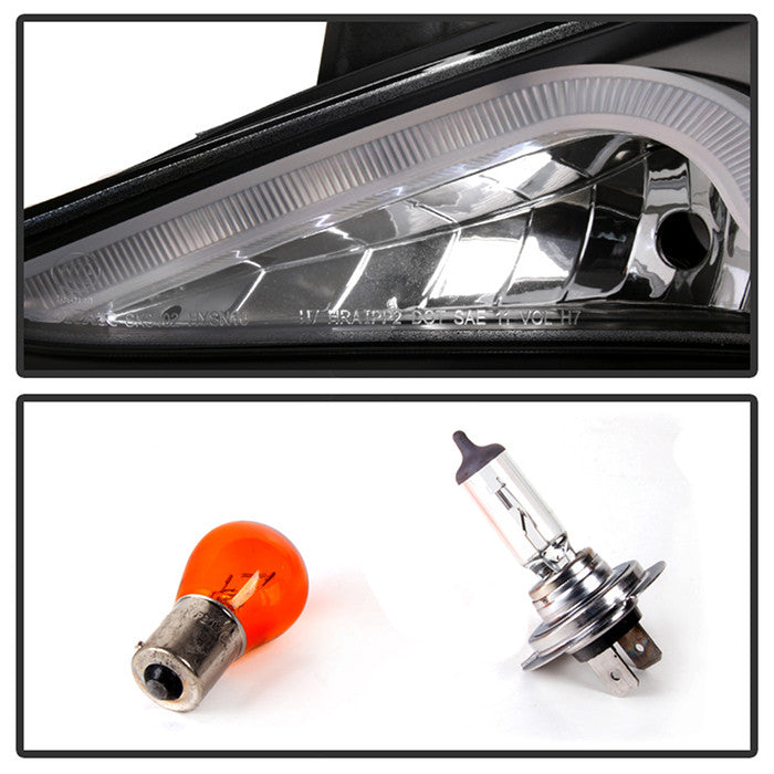 Spyder Hyundai Sonata 11-13 v2 Projector Headlights Light Bar DRL Black