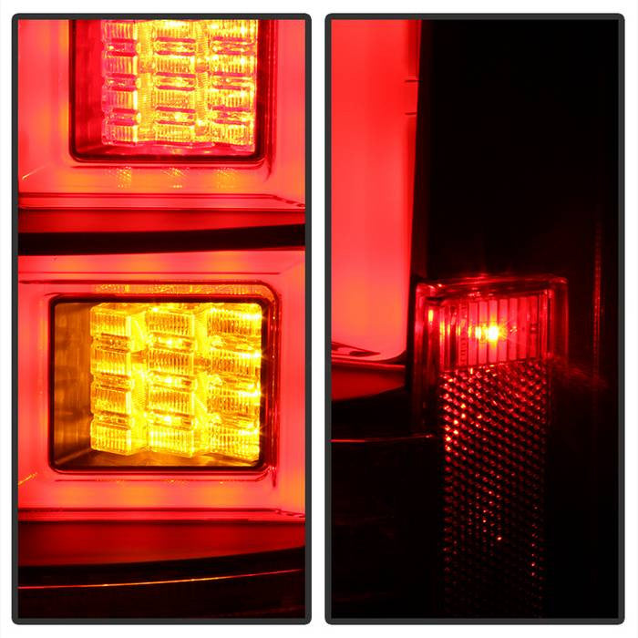 Spyder Land Rover Discovery 10-14 LR4 installed LED bar tail lights black