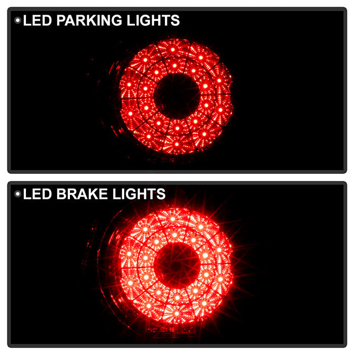 Spyder Lexus 01-03 IS300 LED tail lights smoke installed
