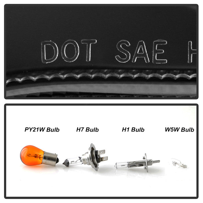 Spyder Mercedes Benz C-Class 01-05 4dr Projector Headlights Halogen LED Halo Black