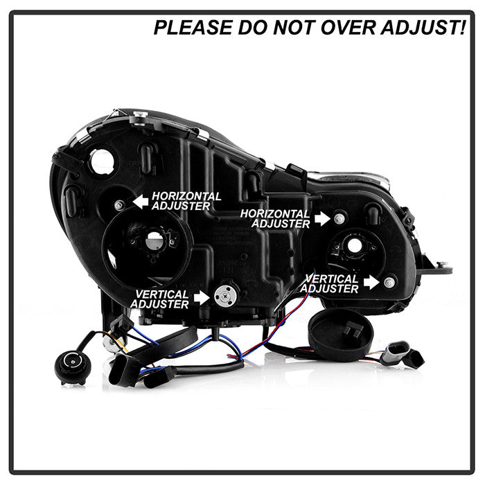 Spyder Mercedes Benz E-Class 2003-06 Projector Headlights Halogen Model Chrome