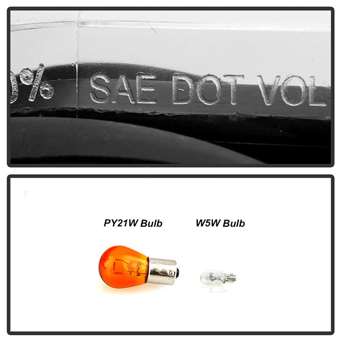 Spyder Mercedes Benz E-Class 03-2006 Projector Headlights Xenon HID Model DRL Black