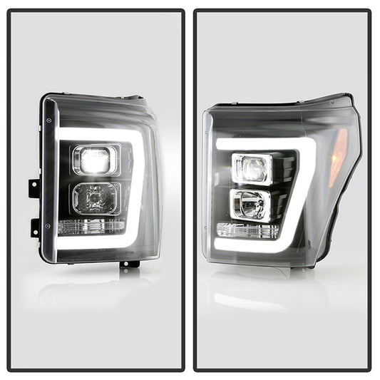 Spyder Platinum 2013 Ford F-250 Super Duty LED Projector headlights V2