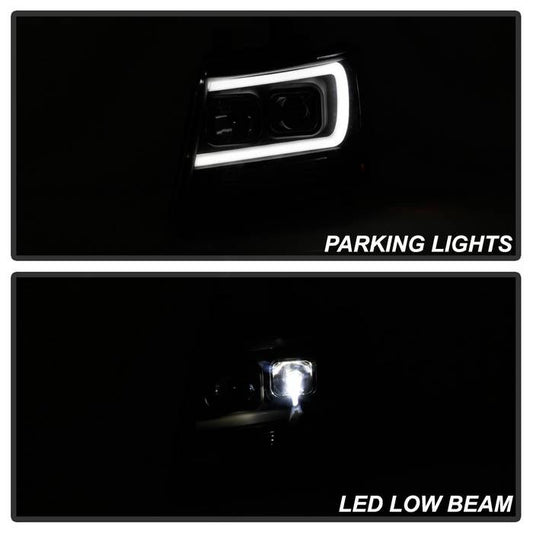 Spyder Platinum Chevy Suburban 1500 2500 07-14 Tahoe Avalanche 07-14 LED Headlights Black installed