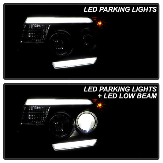 PRO-YD-TT12PL-BK LED parking lights LED low beams on