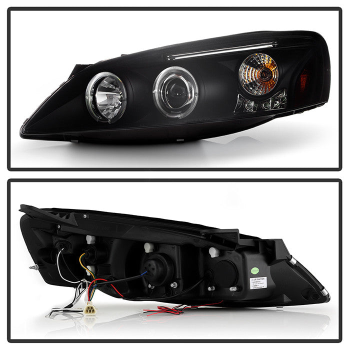 Spyder Pontiac G6 2dr 4DR 05-08 Projector Headlights LED Halo Black Smoke