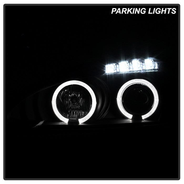 Spyder Pontiac Grand Prix 04-08 Projector Headlights LED Halo Black installed