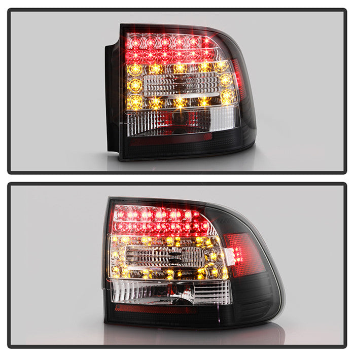 Spyder Porsche 2003-07 Cayenne LED tail lights black