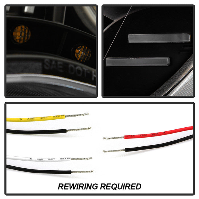 Spyder Scion FRS 12-19 Toyota 86 17-19 Halogen Projector Headlights CCFL Halo DRL LED Black